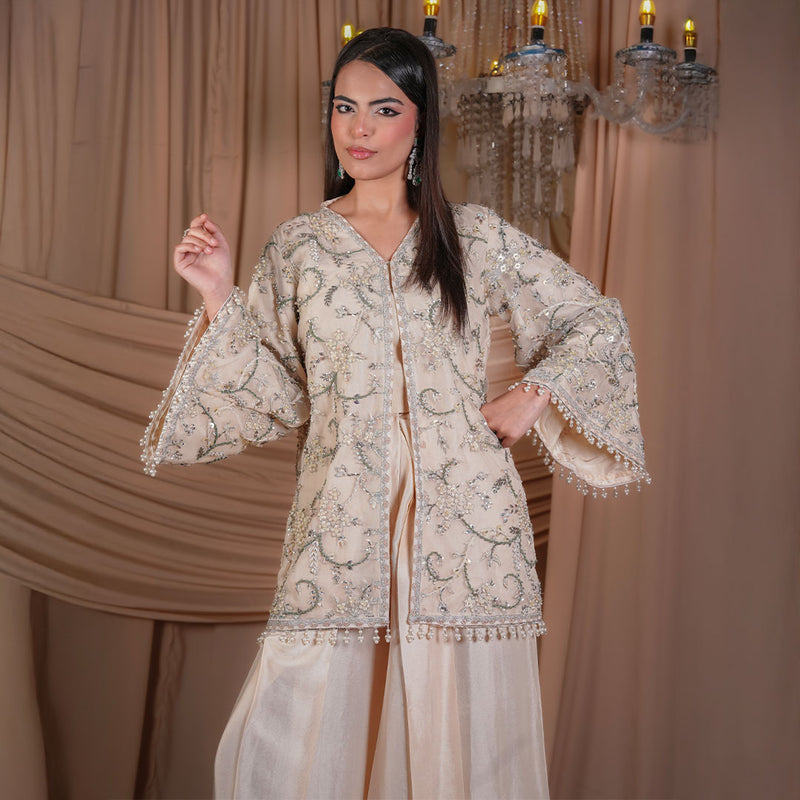 Ivory Luxe Embroidered Formal Set