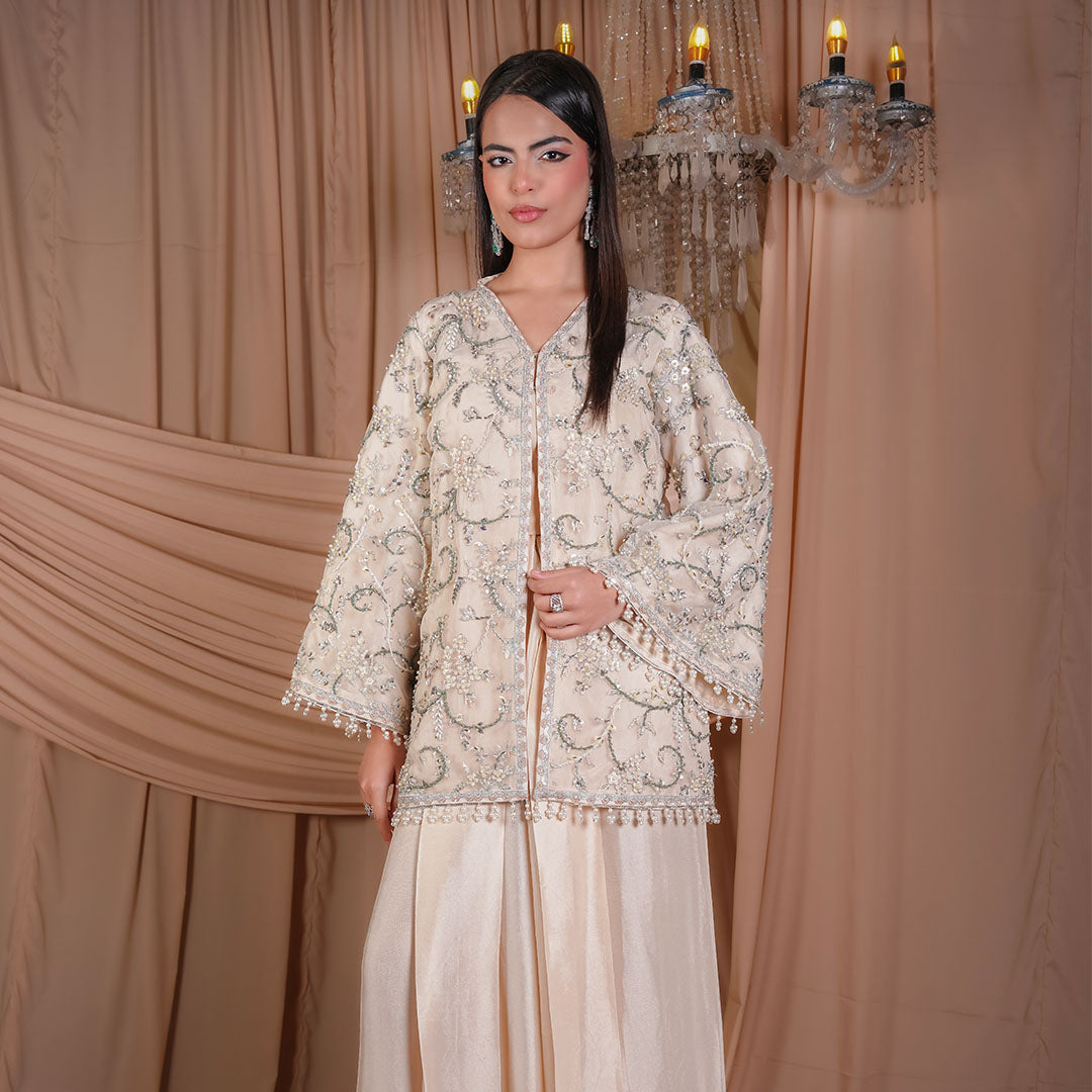 Ivory Luxe Embroidered Formal Set