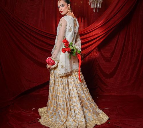 Timeless Nikkah Elegance in Ivory & Gold