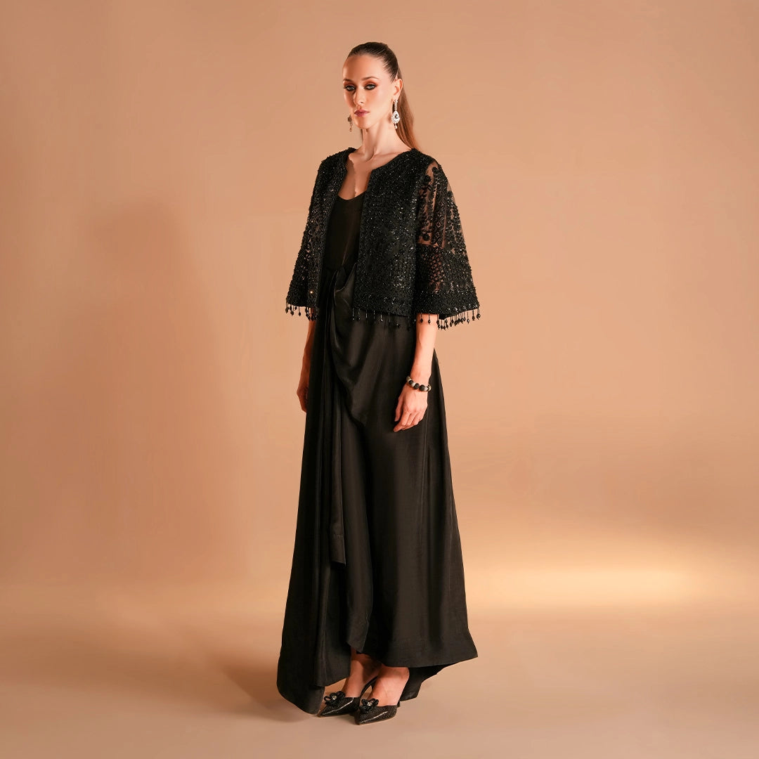 Tussel Silk and Organza Jacket