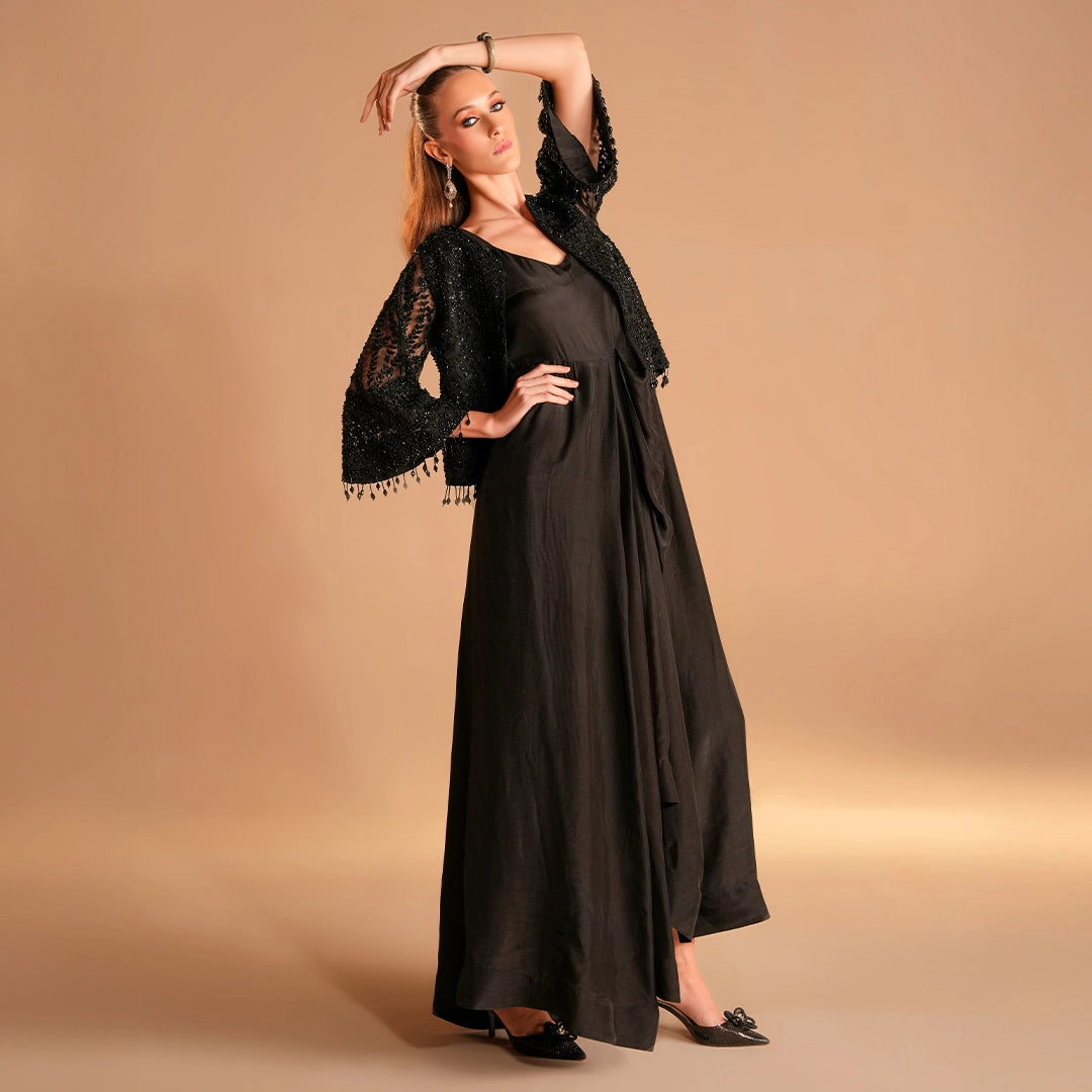 Tussel Silk and Organza Jacket