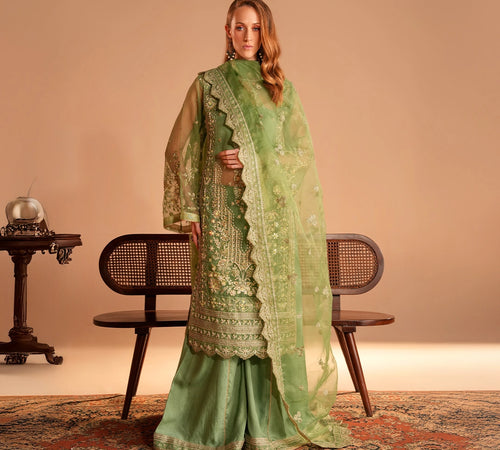 Celadon Green Organza Attire