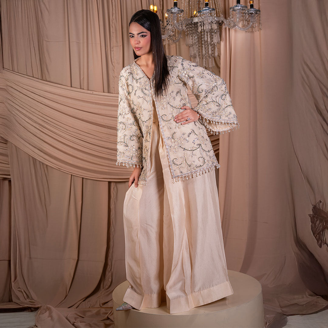 Ivory Luxe Embroidered Formal Set