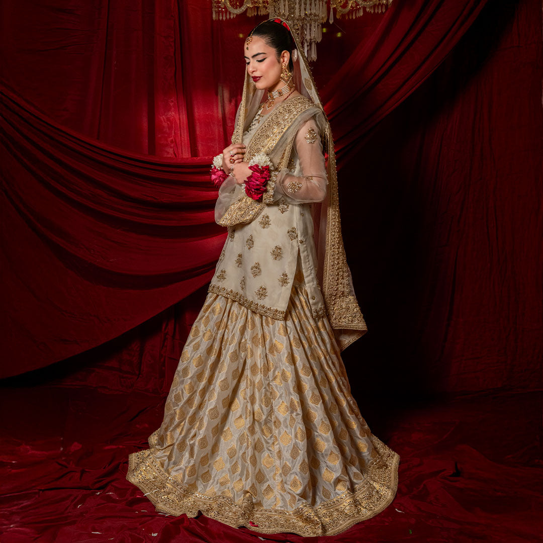 Timeless Nikkah Elegance in Ivory & Gold